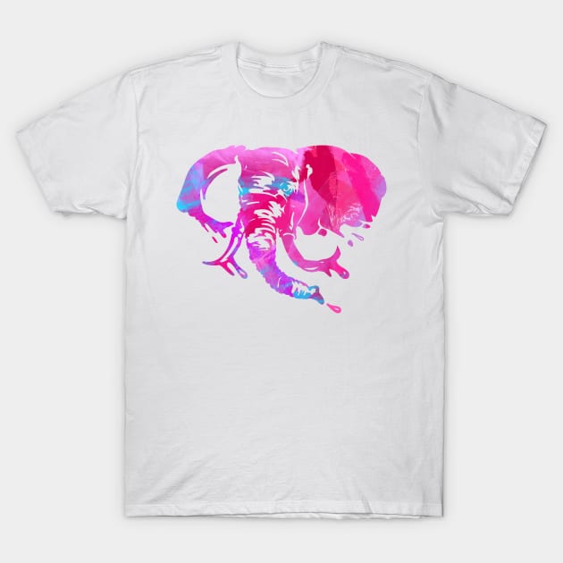 Elephant Art T-Shirt by LukeRosenbergCreative